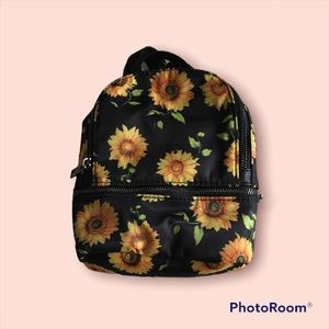 Sunflower mini backpack purse